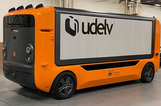 Udelv, cab-less, autonomous, Mobileye, cargo