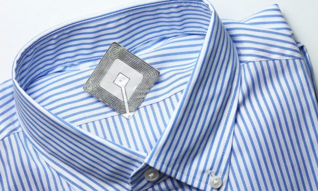 RFID tag on shirt