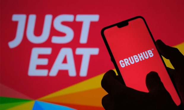 Just Eat, Grubhub, delivery, sale