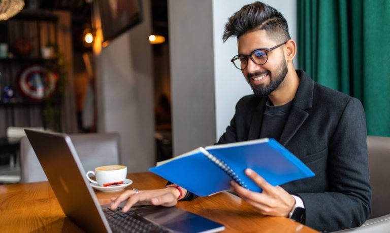 remote work, PYMNTS study, cafe