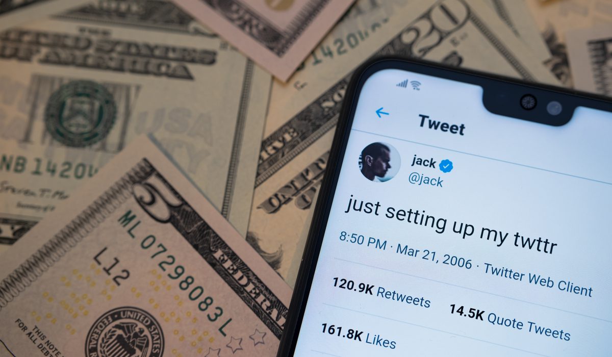 Highest Bid for NFT of Jack Dorsey Tweet, Bought for $2.9M, Is 280 Bucks