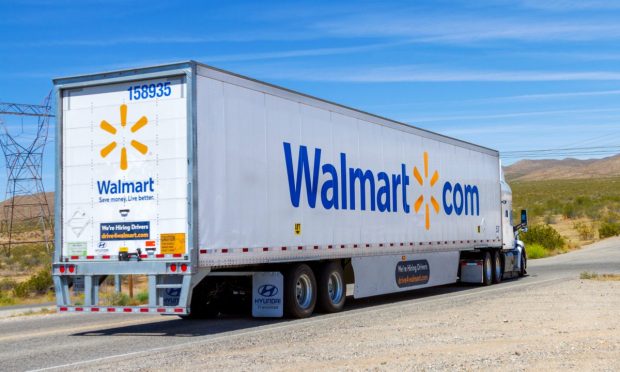 Walmart, truck, delivery