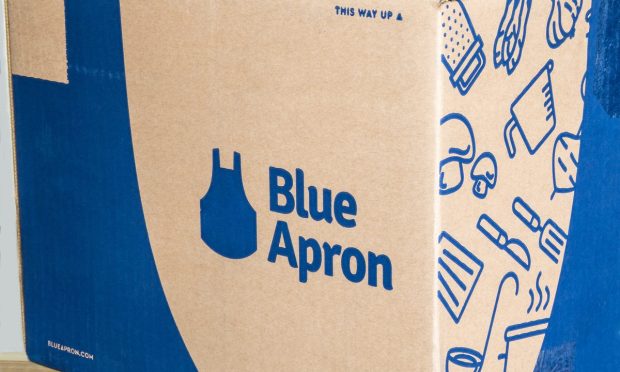 Blue Apron meal kit box