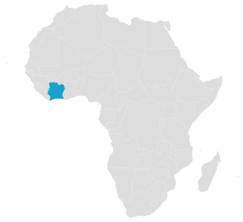 Cote d'Ivoire Map Image