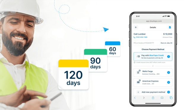Payments Startup BlueTape Raises $55M for Construction Industry SMBs