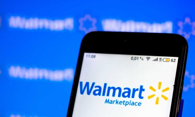 Walmart marketplace on smartphone