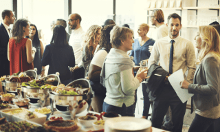 Caterers See Boost As Companies Use Free Lunch to Get Workers Back In Office