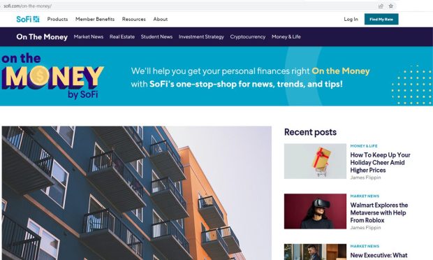 SoFi Debuts ‘On The Money’ Consumer Finance Site