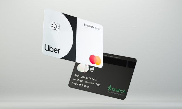 uber pro card, mastercard, marqeta, branch, drivers, payments