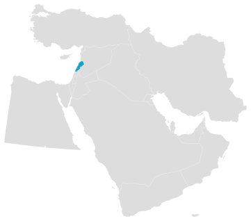 Lebanon Map Image