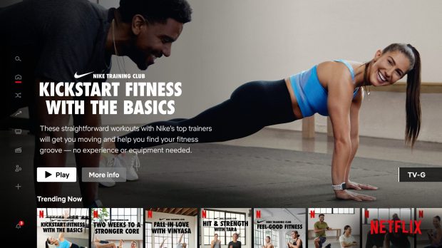 Netflix, Nike Training Club, partnerships, exercise, fitness