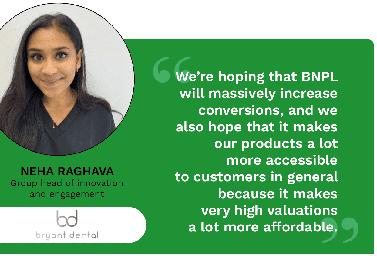 In the March/April Buy Now, Pay Later Tracker®, PYMNTS spoke with Neha Raghava, group head of innovation and engagement for Bryant Dental, about how B2B BNPL can help businesses seamlessly afford expensive purchases.