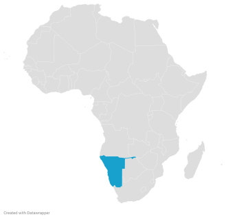 Namibia Map Image