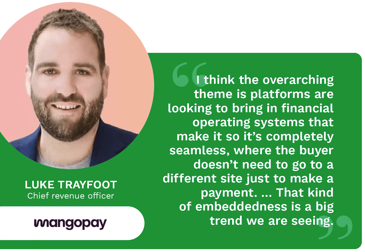 Luke Trayfoot, chief revenue officer of Mangopay, discusses digital payment platforms for B2B payments