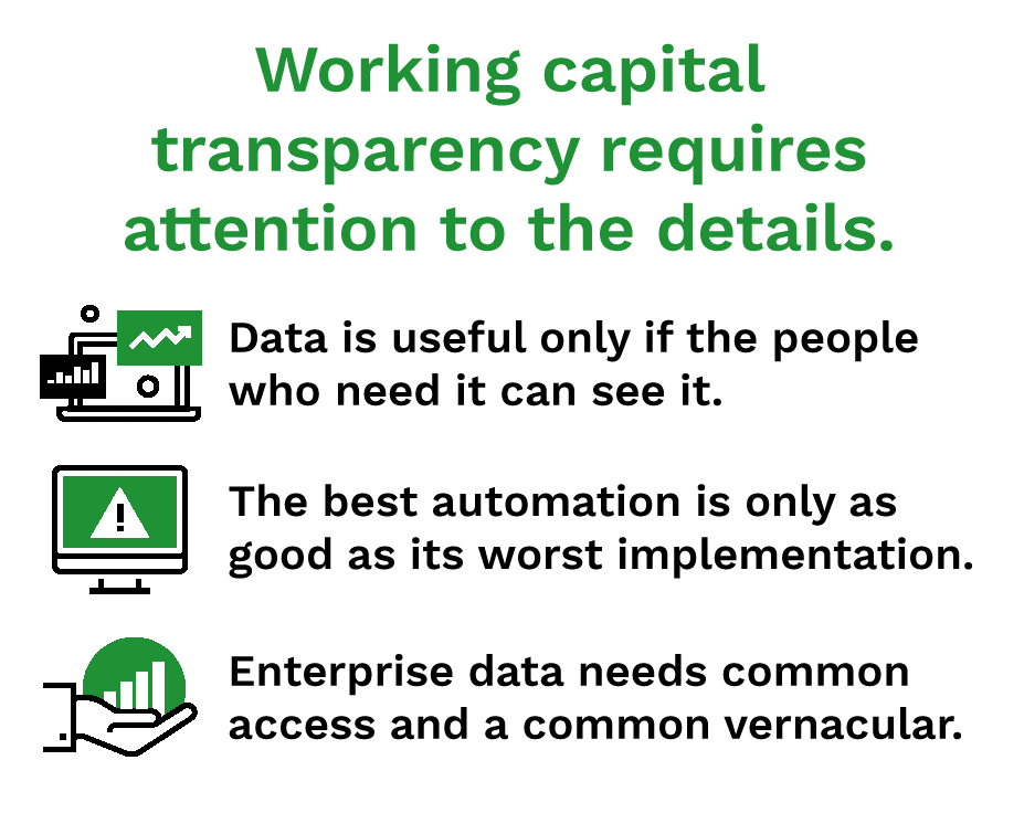 Working capital transparency requires attention to the details.