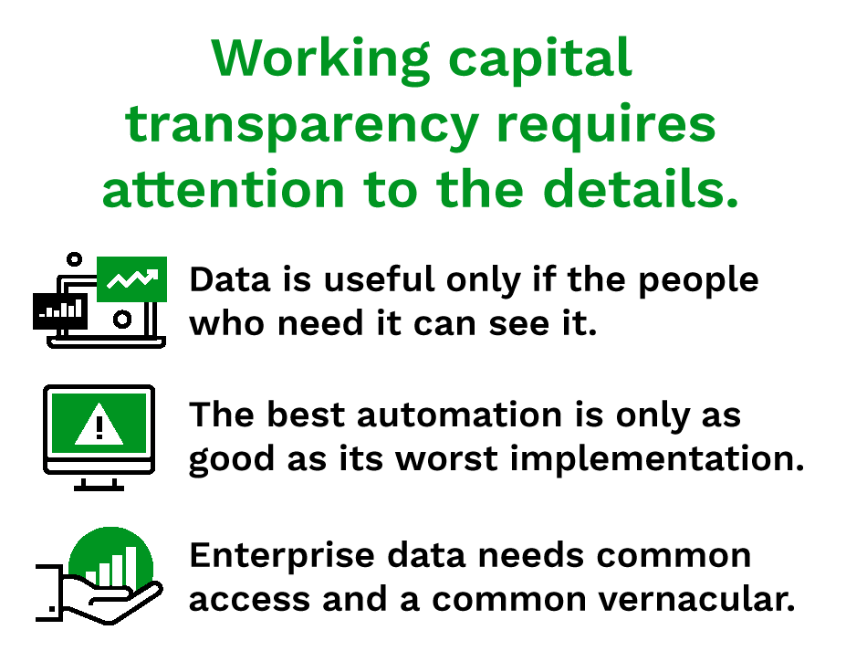 Working capital transparency requires attention to the details.