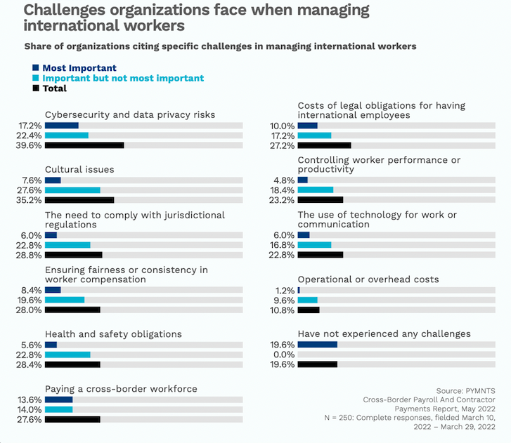 Challenges organizations face when managing international workers