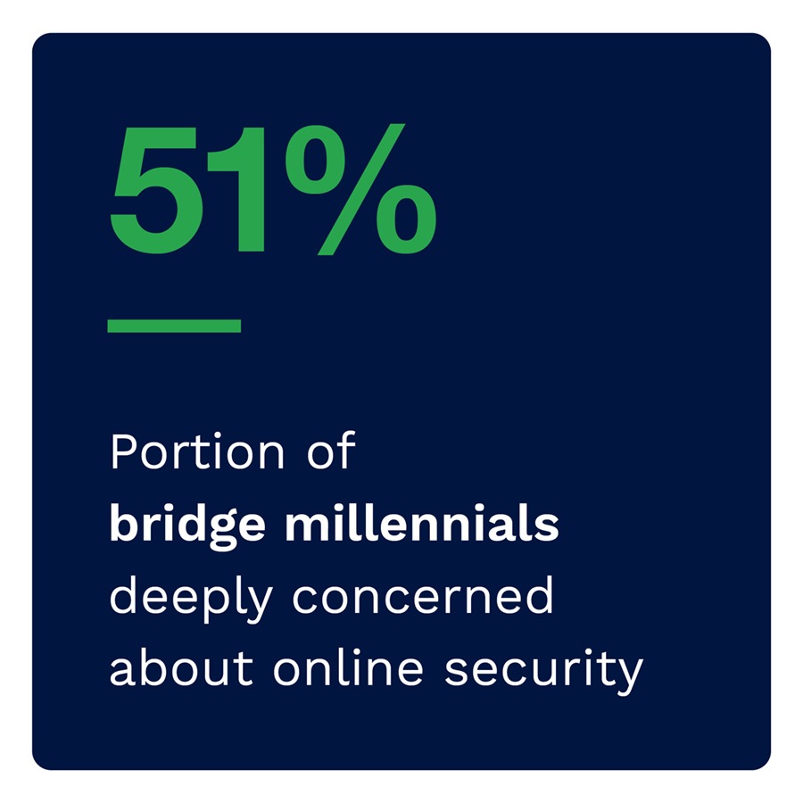 51%: Portion of bridge millennials deeply concerned about online security