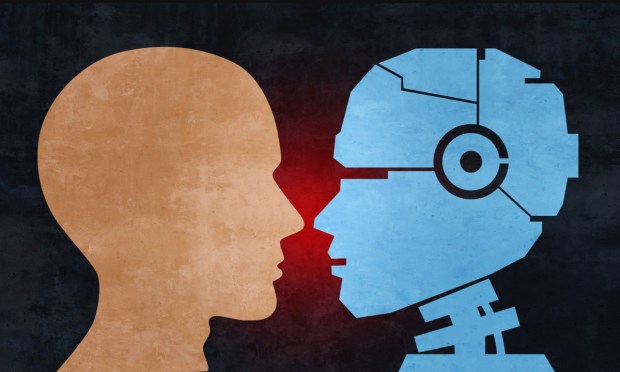 AI vs human worker