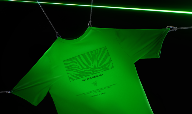 green Razer Dolce&Gabbana T-shirt