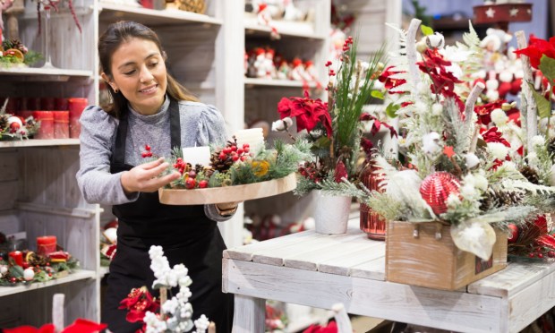 holiday florist worker