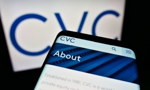 CVC Capital Partners on smartphone