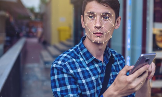 facial recognition tech used on young man