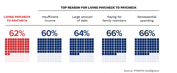 Paycheck-to-paycheck consumer reasons