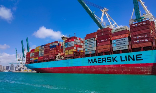 Maersk container ship