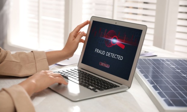 fraud detected on laptop