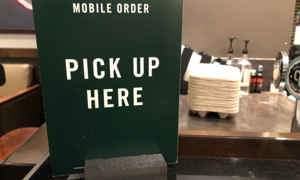 mobile order-ahead pickup spot