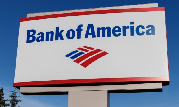 Bank of America sign