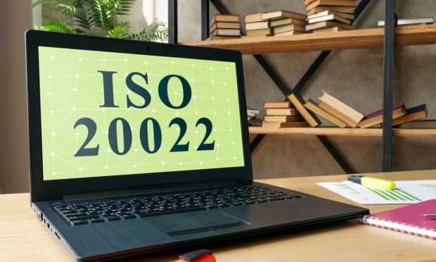 ISO 20022 on laptop