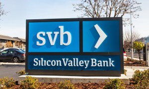 SVB and Silicon Valley Bank sign