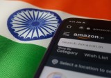 Amazon app with Indian flag