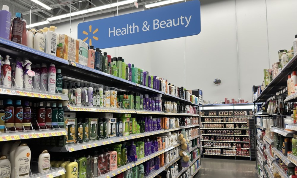 Walmart health and beauty aisle