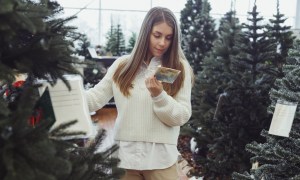 Christmas tree, retail, shopping