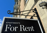 Apartments for rent sign