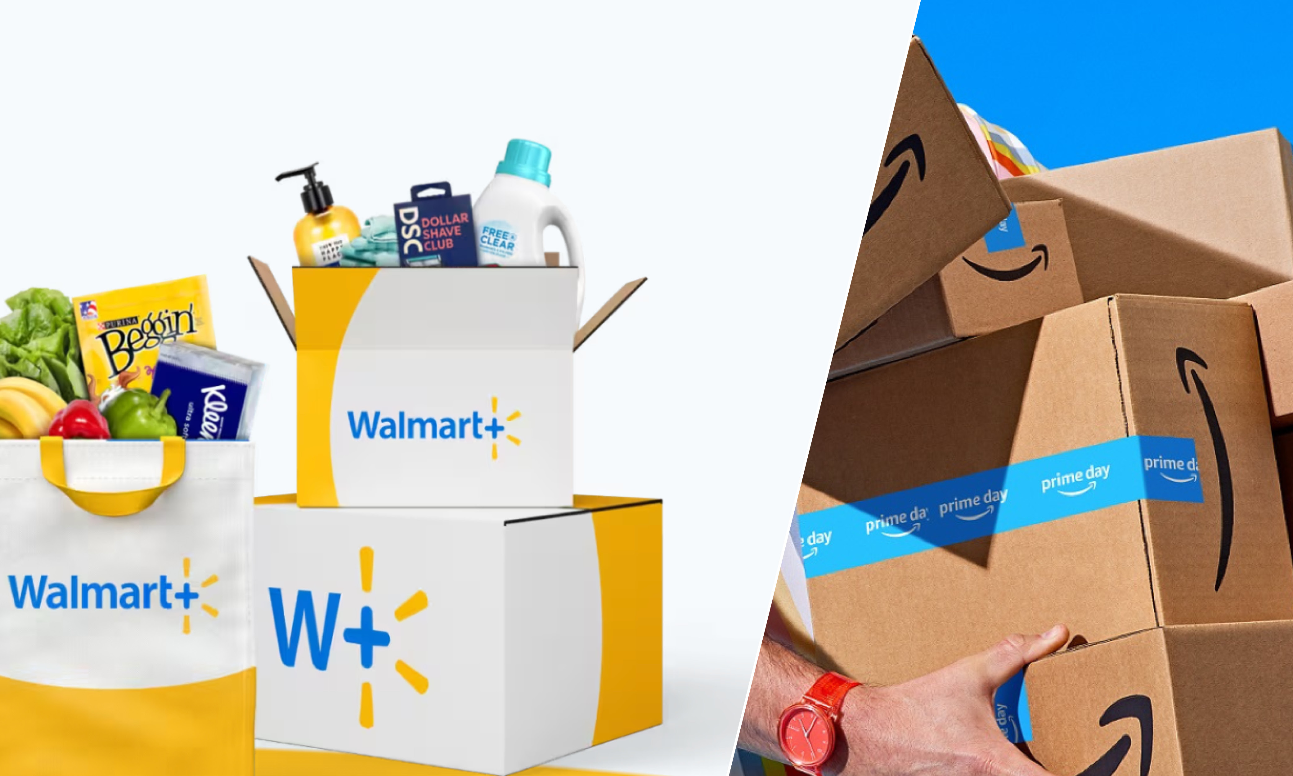 Consumers stocked up on essentials at Amazon Prime Day and Walmart+ Week, boosting sales of both sale and non-sale items.