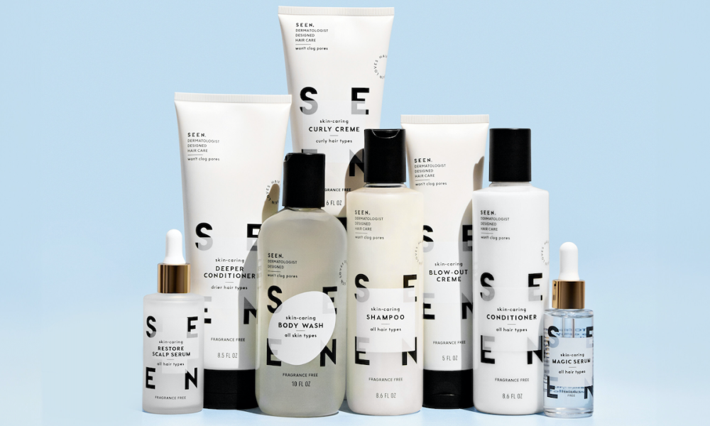 SEEN haircare products