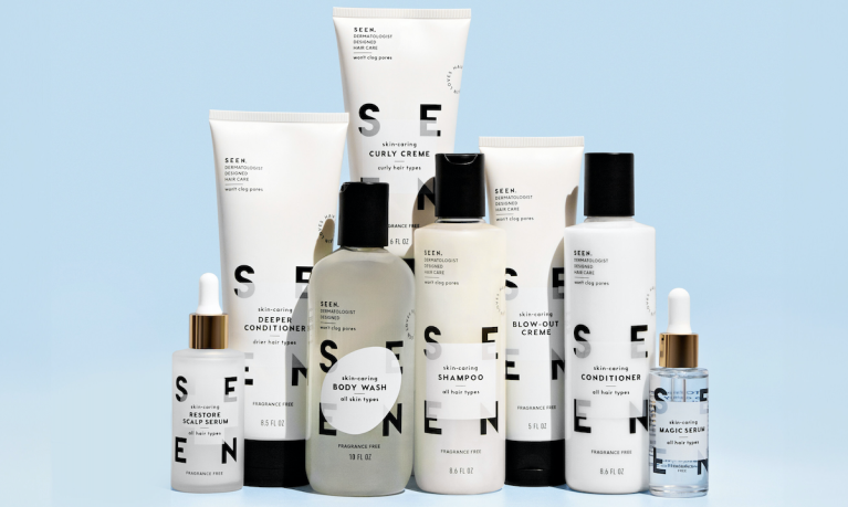 SEEN haircare products