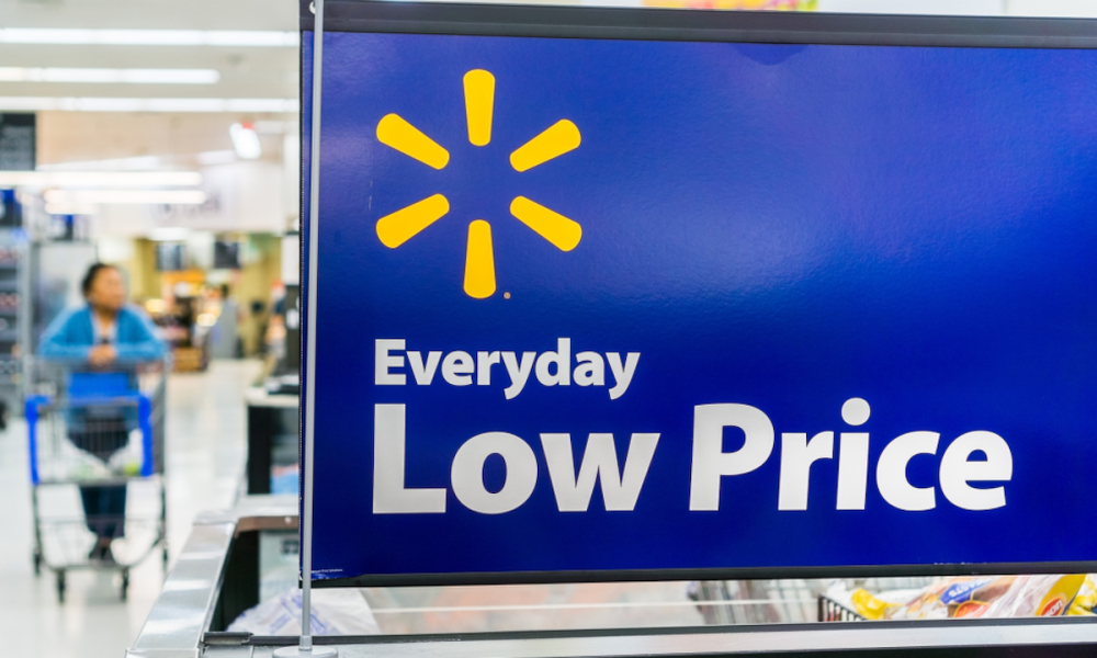 Walmart low price sign