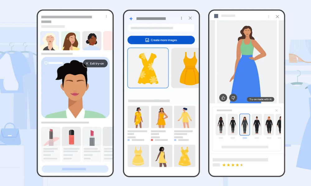 Google shopping app illustration