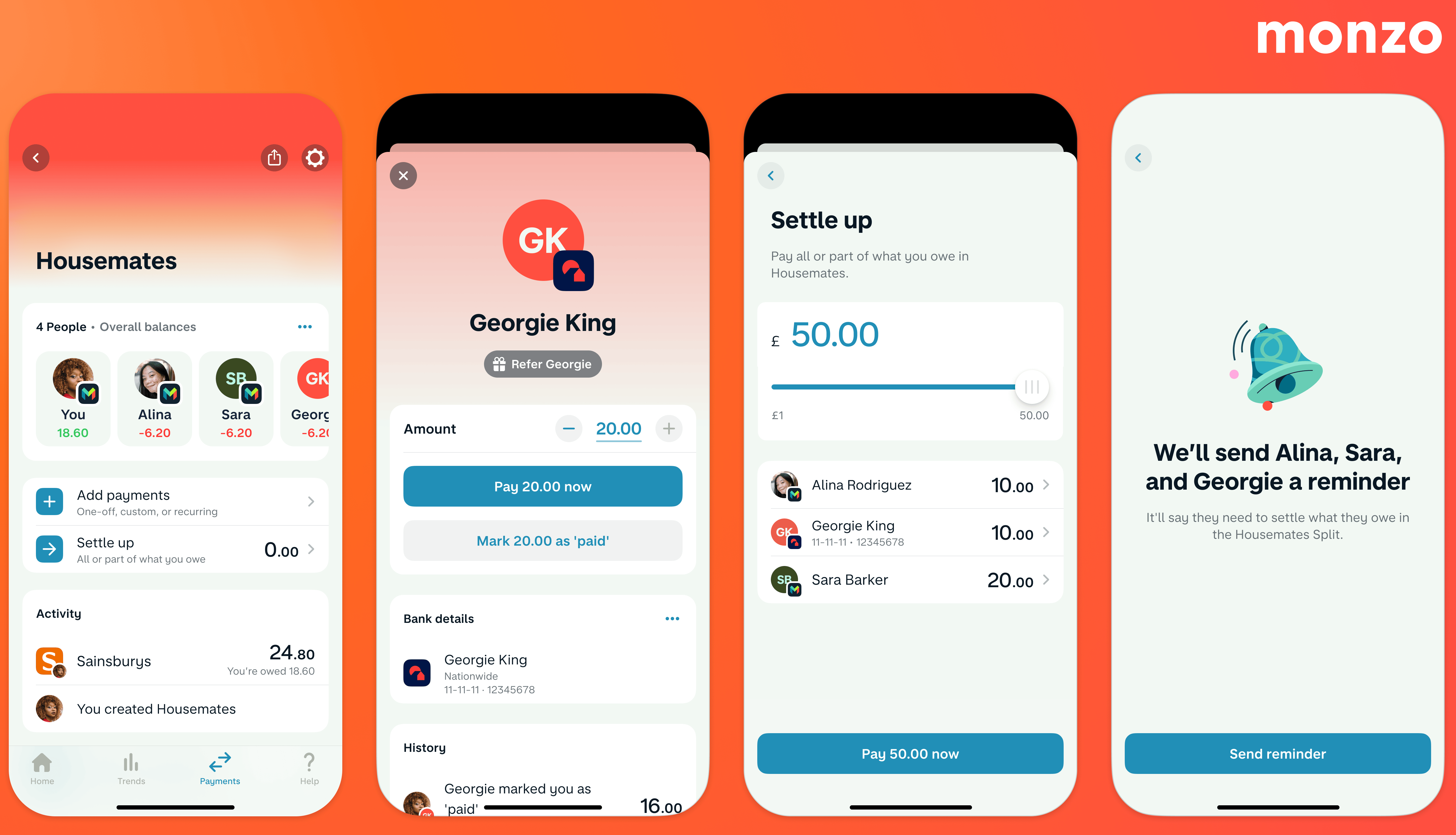 Monzo Debuts Tool to Ease Shared Expense Awkwardness