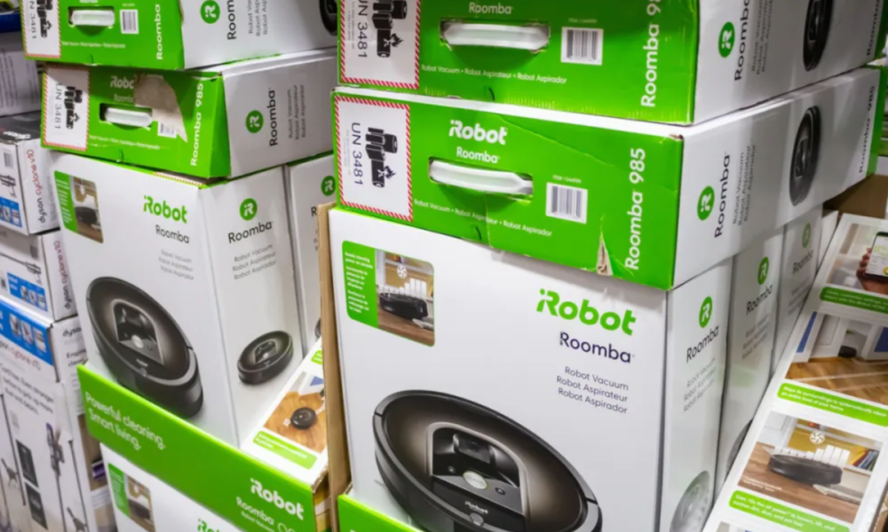 boxes of iRobot Roomba