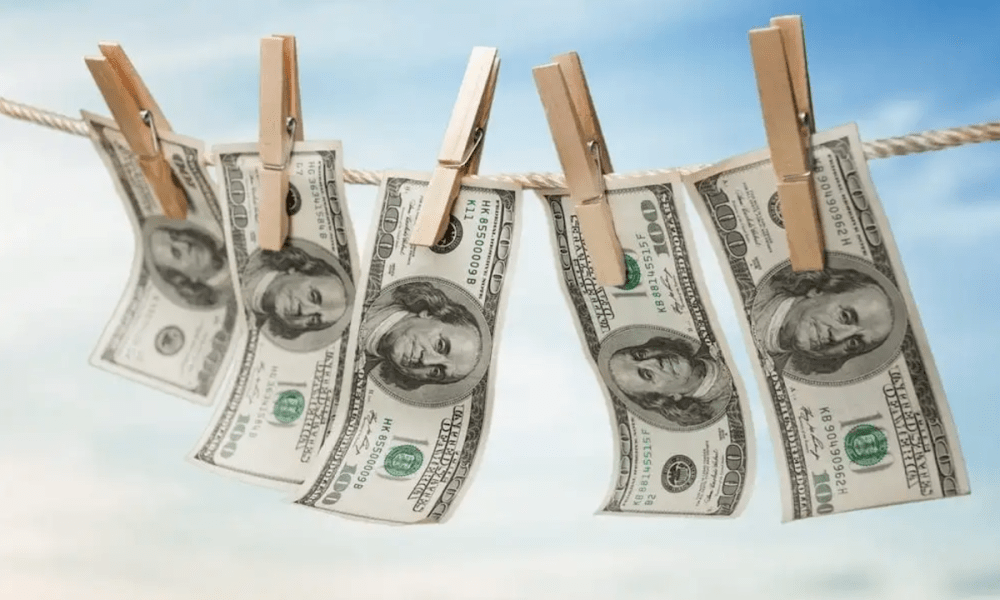 money laundering concept