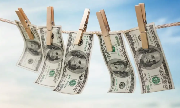 money laundering concept