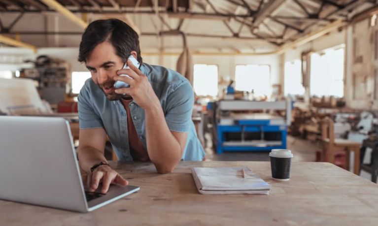 businessman on phone