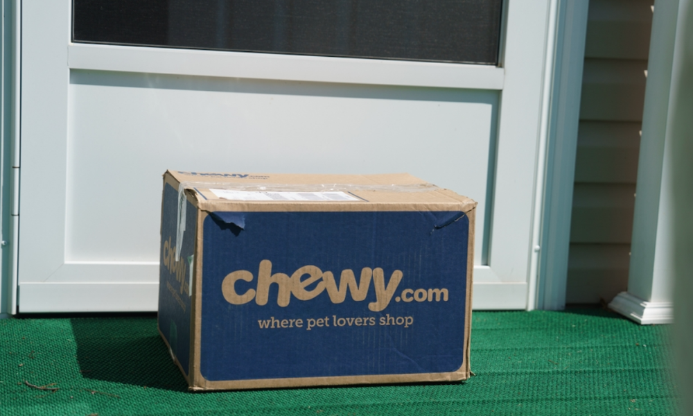 Chewy package on doorstep