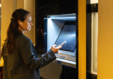 woman at ATM